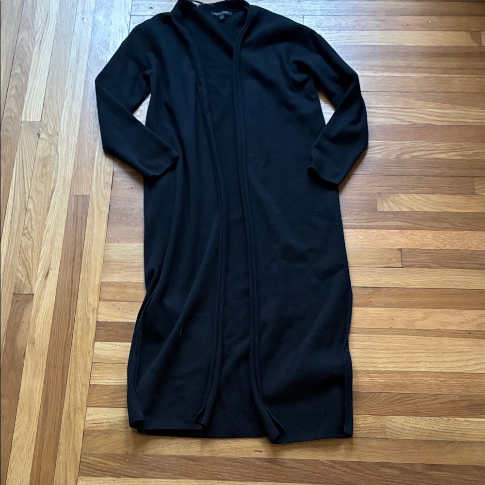 Black Long Open Front Cardigan Banana republic size small
